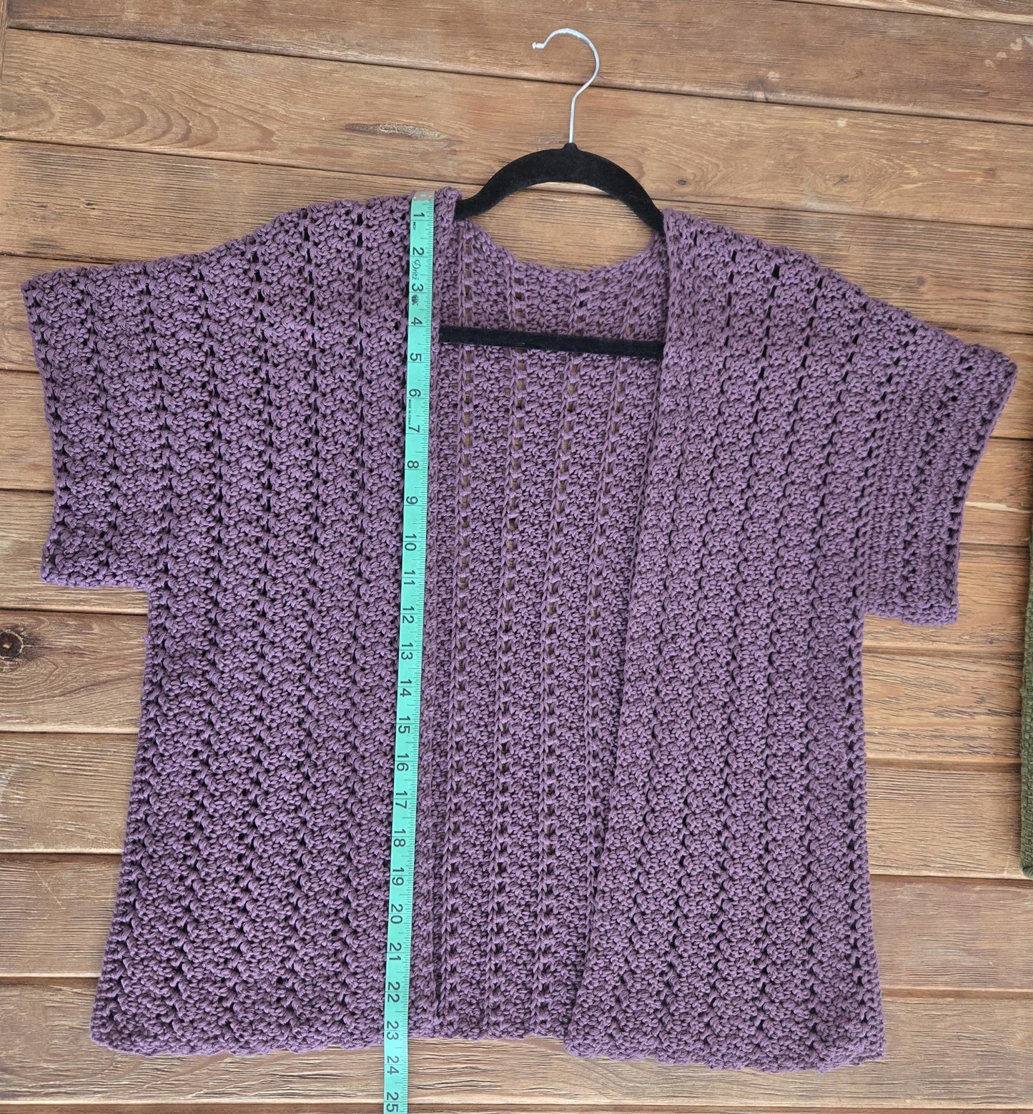 Crochet Purple Cardigan