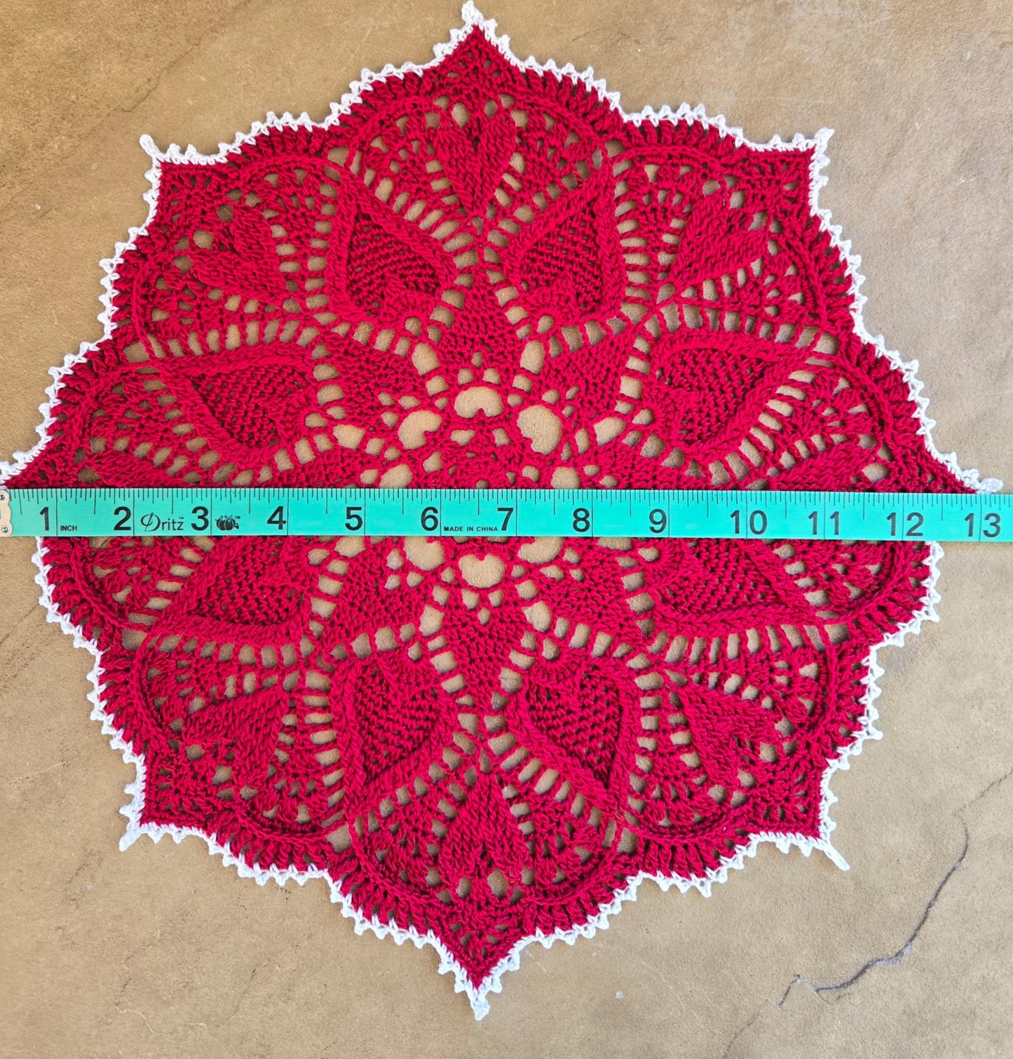 Crochet Sweetheart Doily
