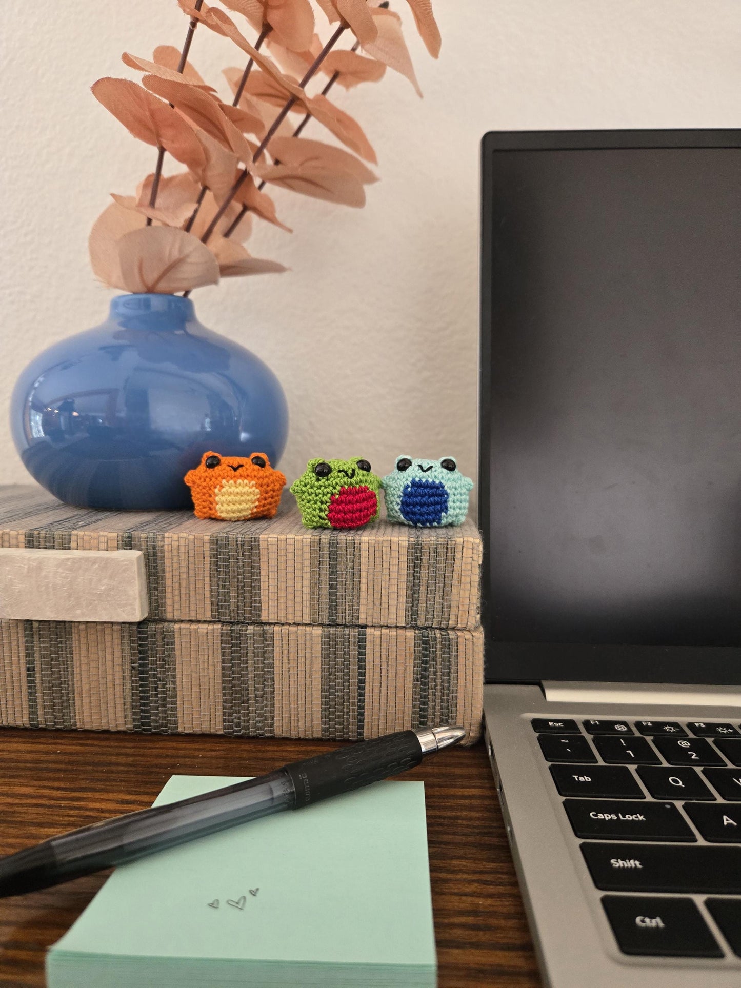 Mini Crochet Frogs