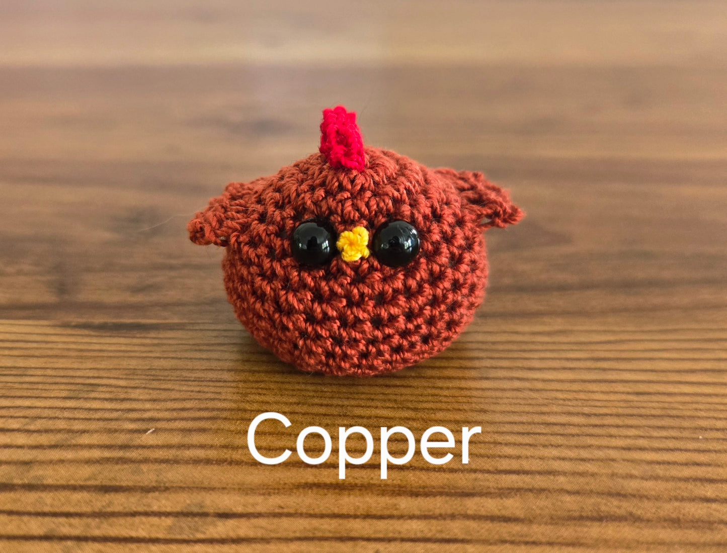 Miniature Crocheted Chickens