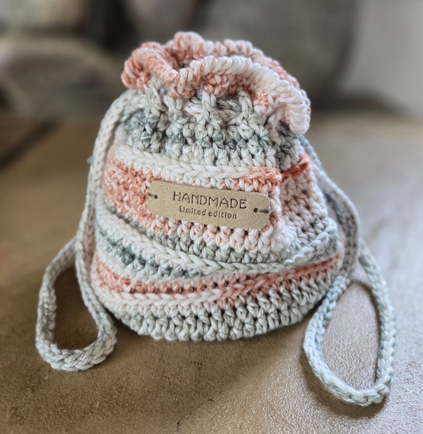 Mini Crochet Cinch Bags