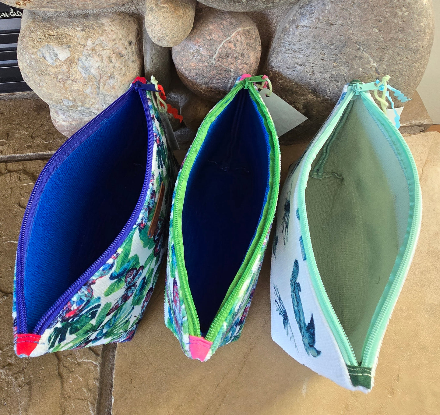 Medium Lined Toiletry Cosmetic Bag