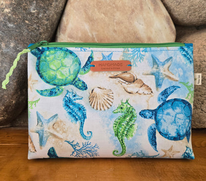 Medium Lined Toiletry Cosmetic Bag
