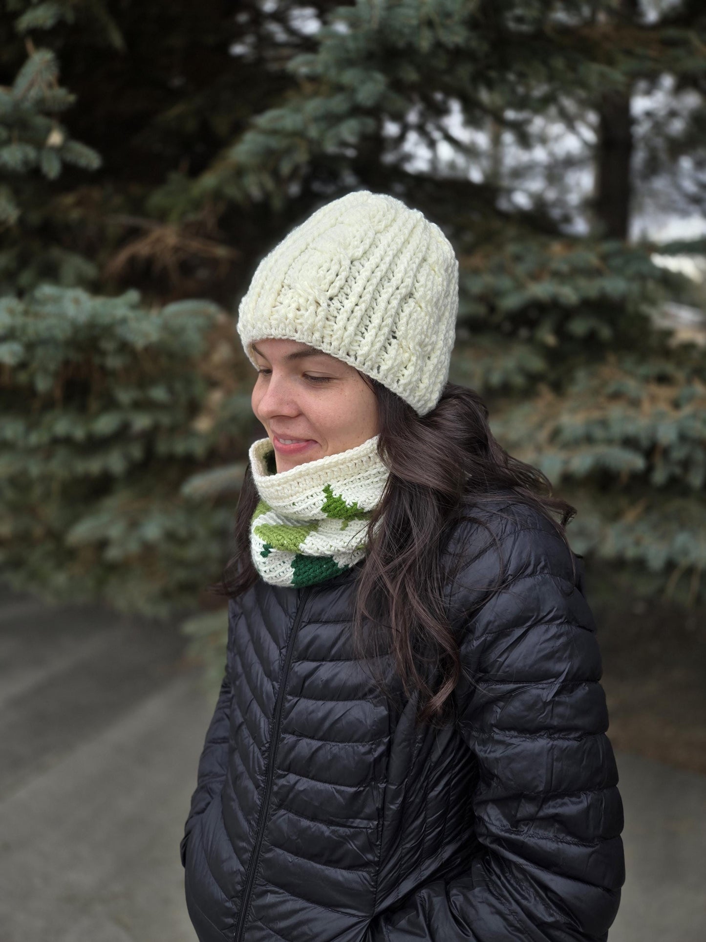 Crochet Cables Stocking Cap