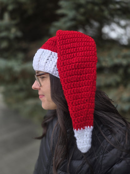 Red and White Crochet Santa Hat