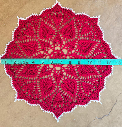 Crochet Sweetheart Doily