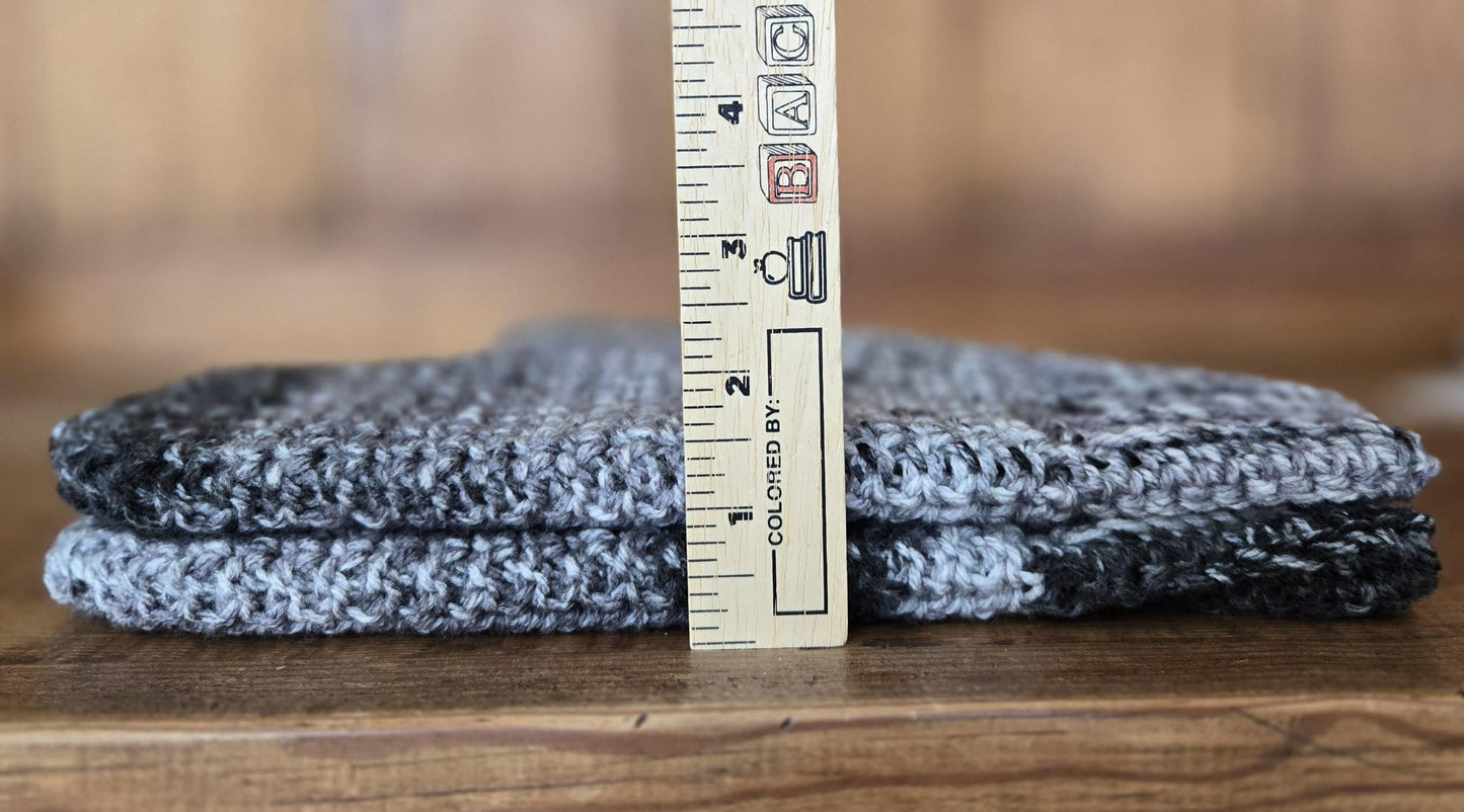 Thermal Stitch crochet Mittens