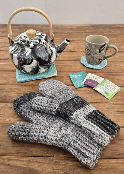 Thermal Stitch crochet Mittens
