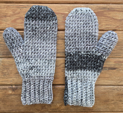Thermal Stitch crochet Mittens