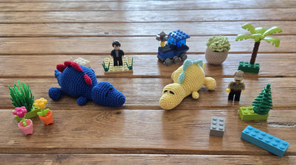 Crochet Sleeping Dinosaur