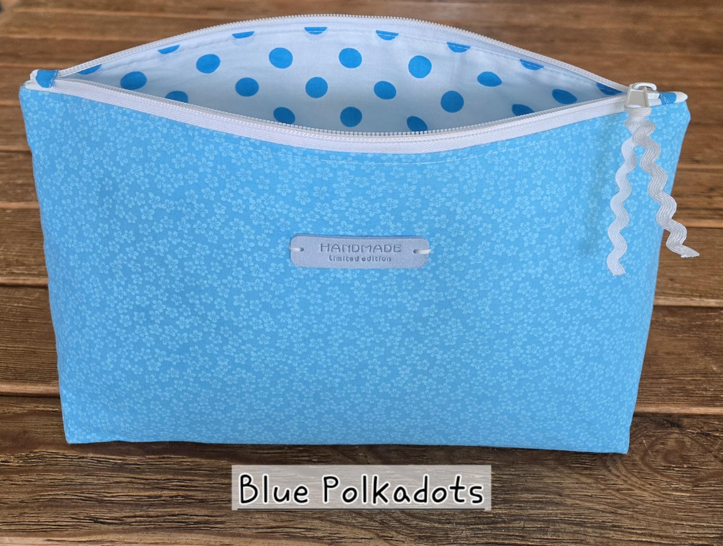 Large Lined Toiletry Cosmetic Bag