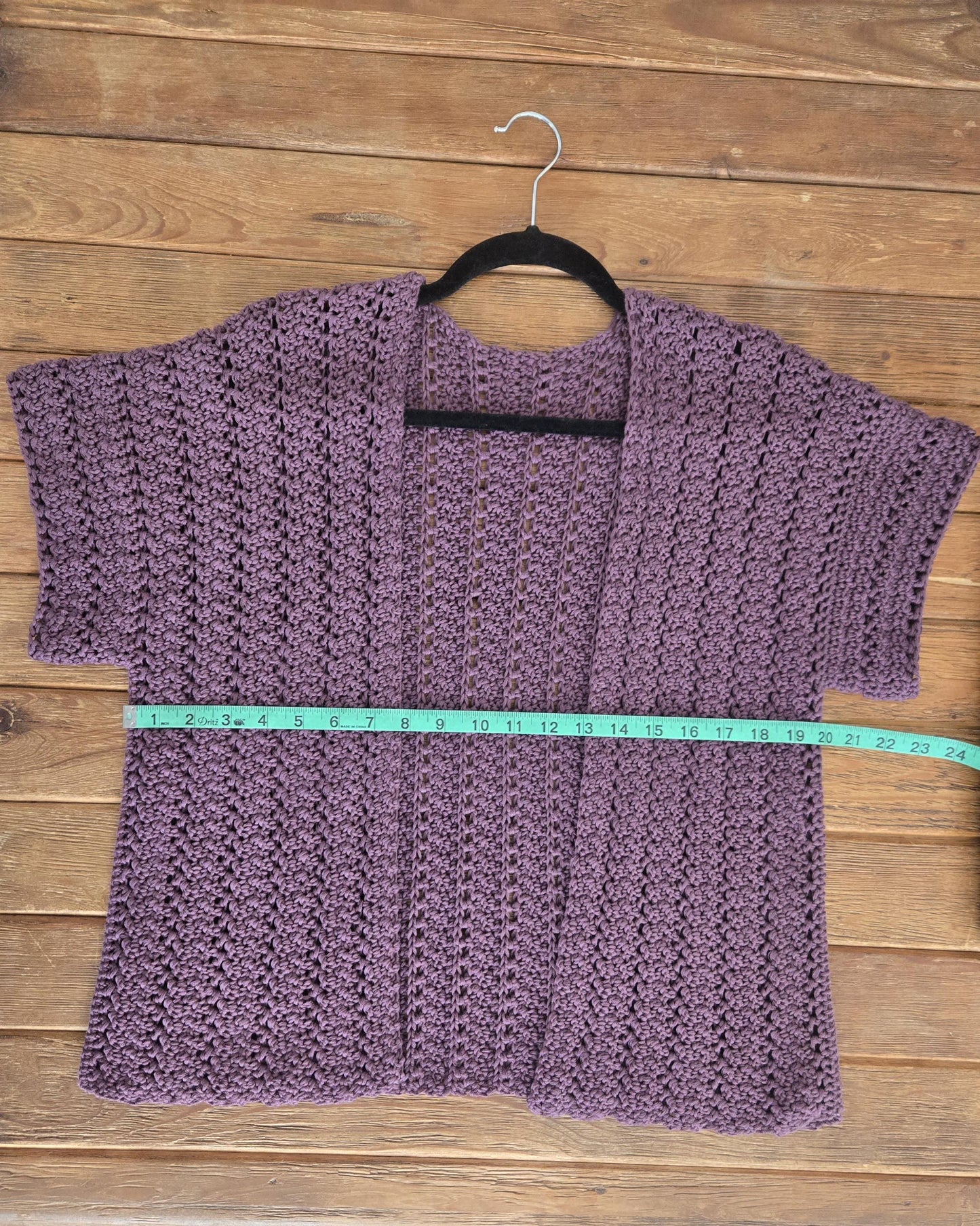 Crochet Purple Cardigan