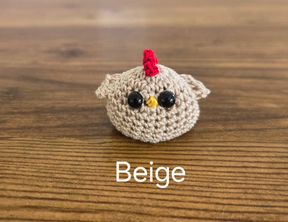 Miniature Crocheted Chickens