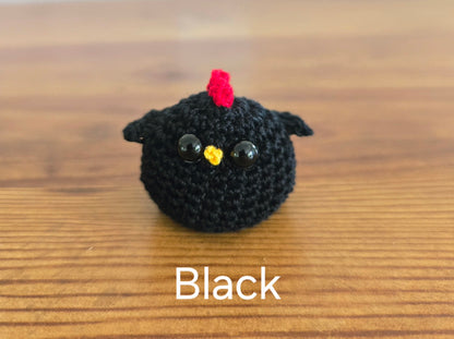 Miniature Crocheted Chickens