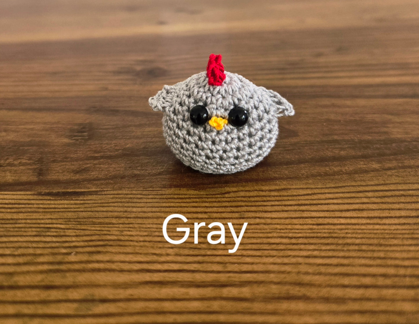 Miniature Crocheted Chickens
