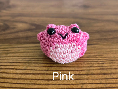 Mini Crochet Frogs