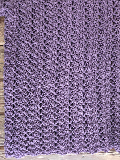 Crochet Purple Cardigan