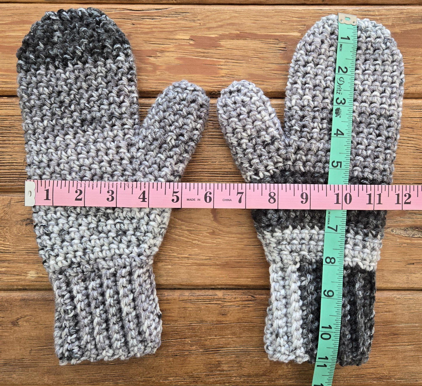 Thermal Stitch crochet Mittens