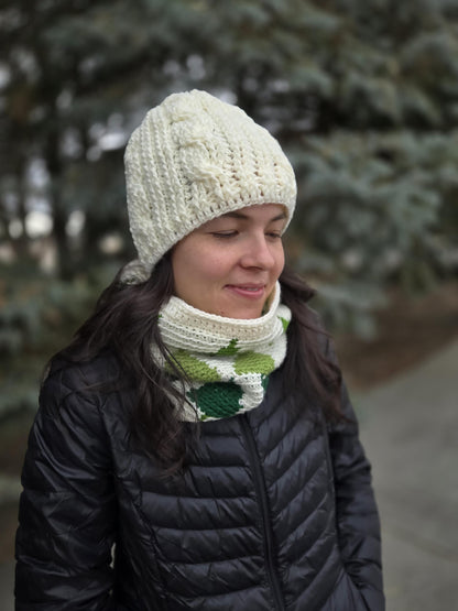 Crochet Cables Stocking Cap