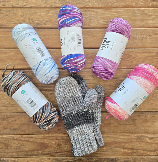 Custom Made Crochet Thermal Mittens
