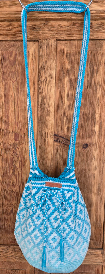 Tapestry Crocheted Crossbody Tote Bag
