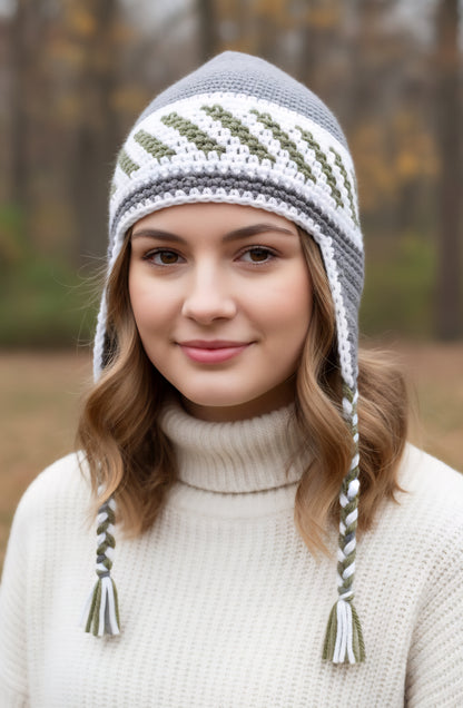 Braided Crochet Beanie: Cozy Winter Hat