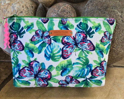 Medium Lined Toiletry Cosmetic Bag