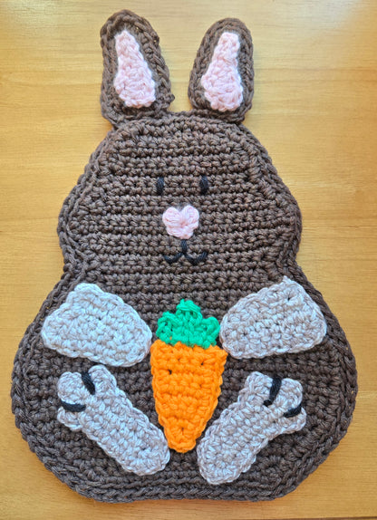 Crochet Farm Animal Hot Pad