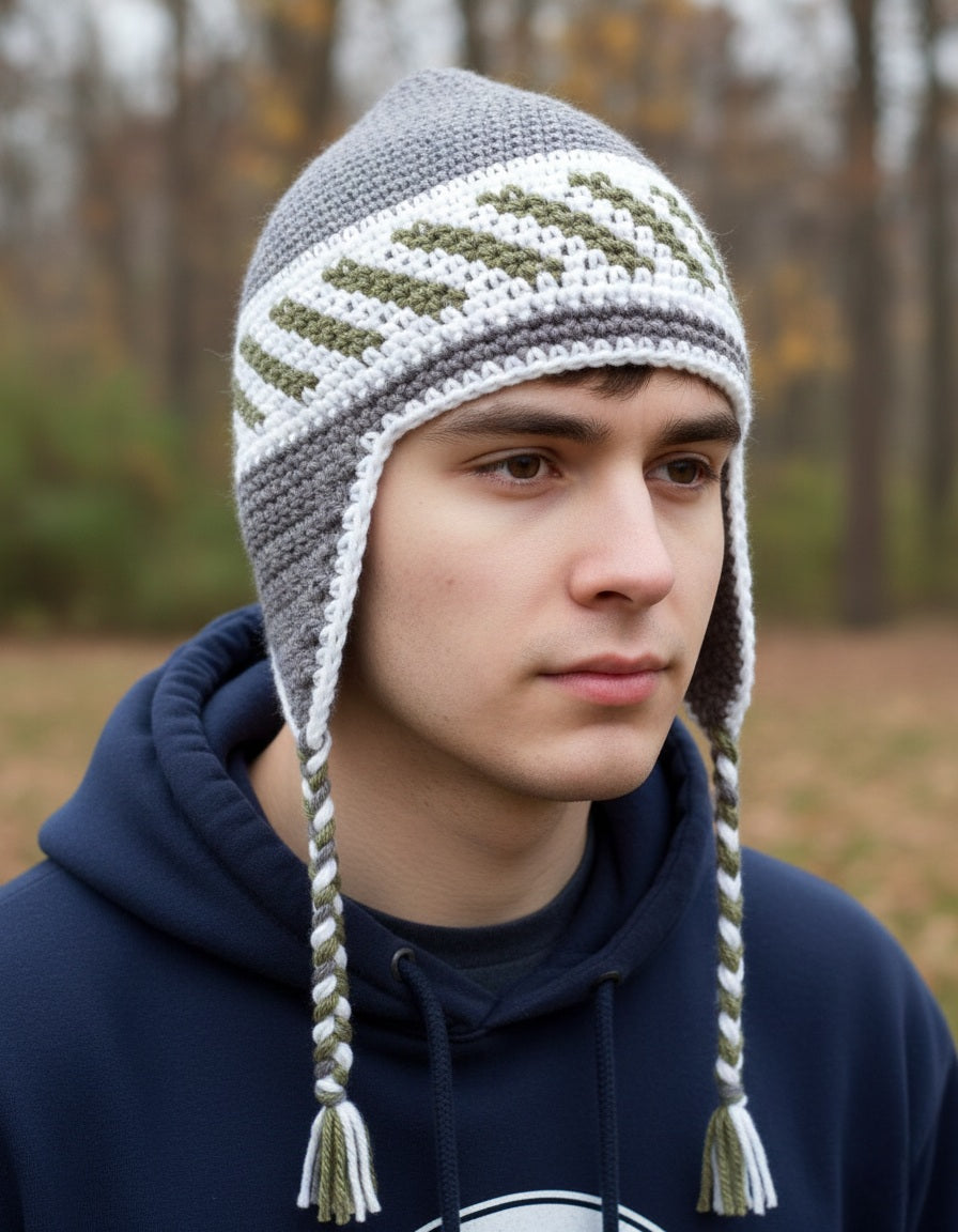 Braided Crochet Beanie: Cozy Winter Hat