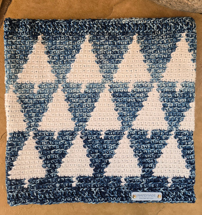 Tapestry Crocheted Pine Trees Neck Cowl