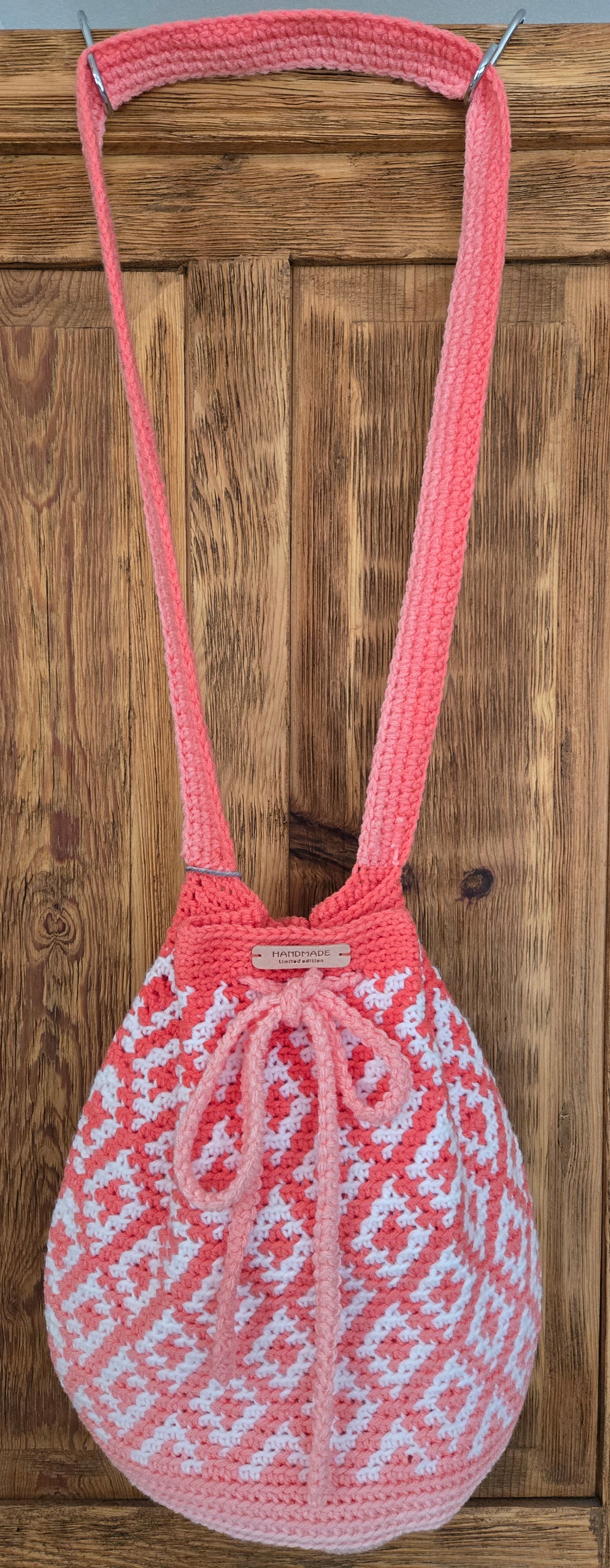 Tapestry Crocheted Crossbody Tote Bag