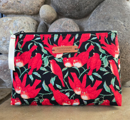 Medium Lined Toiletry Cosmetic Bag