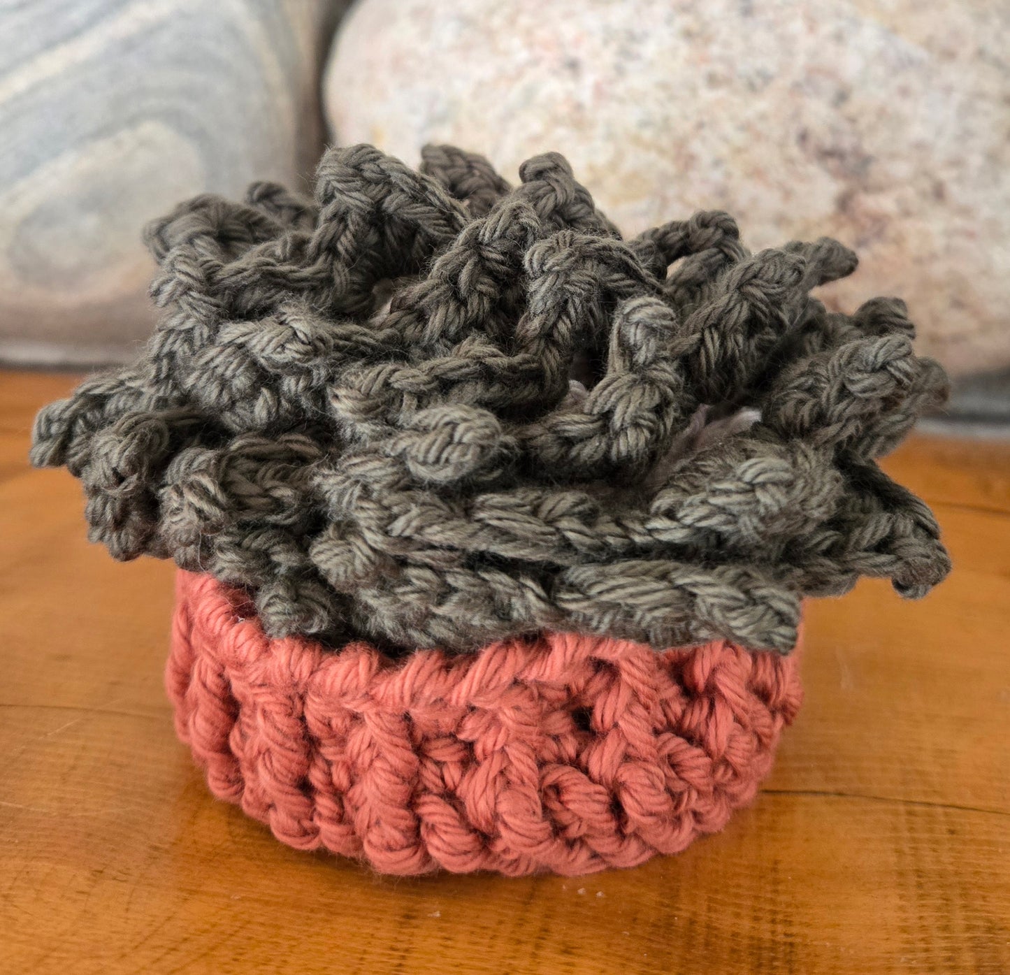Crocheted Succulent Coasters
